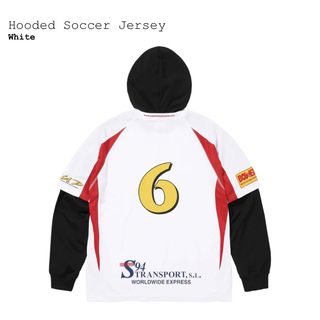 Supreme Hooded Soccer Jersey Black Sサイズ