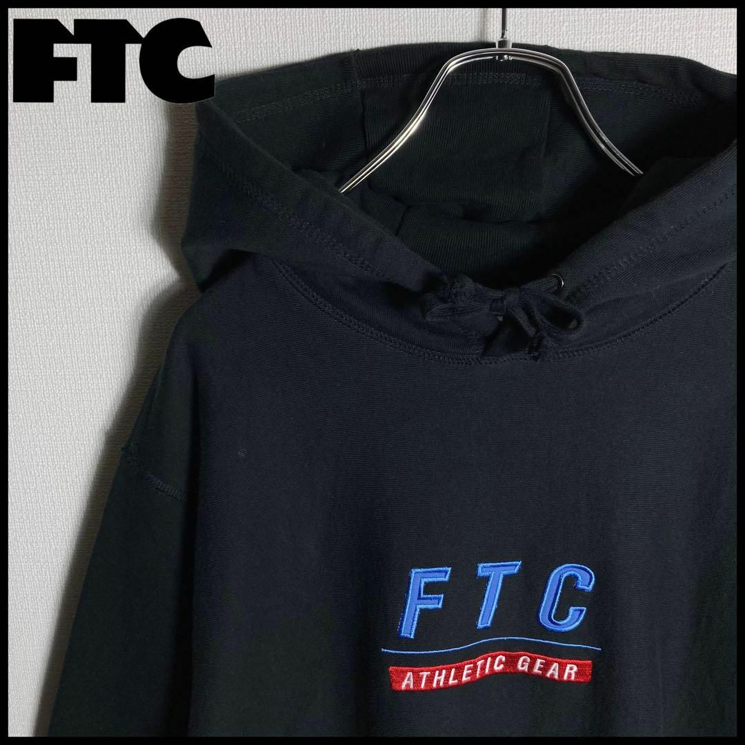 FTC - 【希少XLサイズ】FTC センター刺繍ロゴ入り人気カラーパーカー