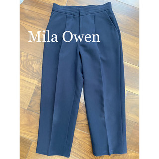 ミラオーウェン(Mila Owen)のMila Owen ミラオーウェン タックテーパードパンツ ネイビー (その他)