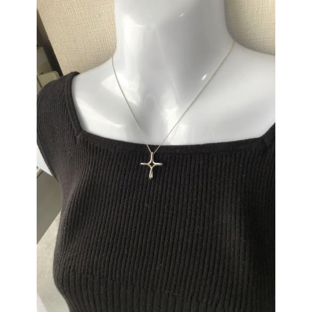 ティファニーネックレス 40㎝ クロス SV925