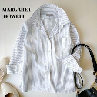 MARGARET HOWELL - MHL シャツ COTTON OXFORD STRIPEの通販 by まるこs