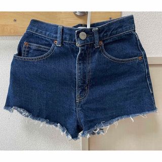 マウジー(moussy)の匿名配送 moussy デニムショートパンツ 0サイズ(ショートパンツ)