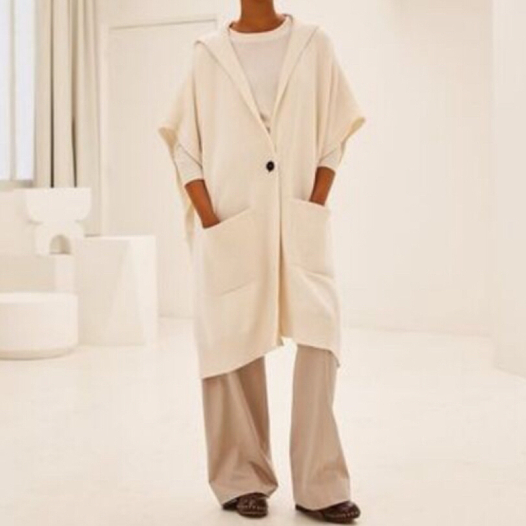 【ご専用】Hermès2022AW極美品 カシミヤ ケープ ニット コート
