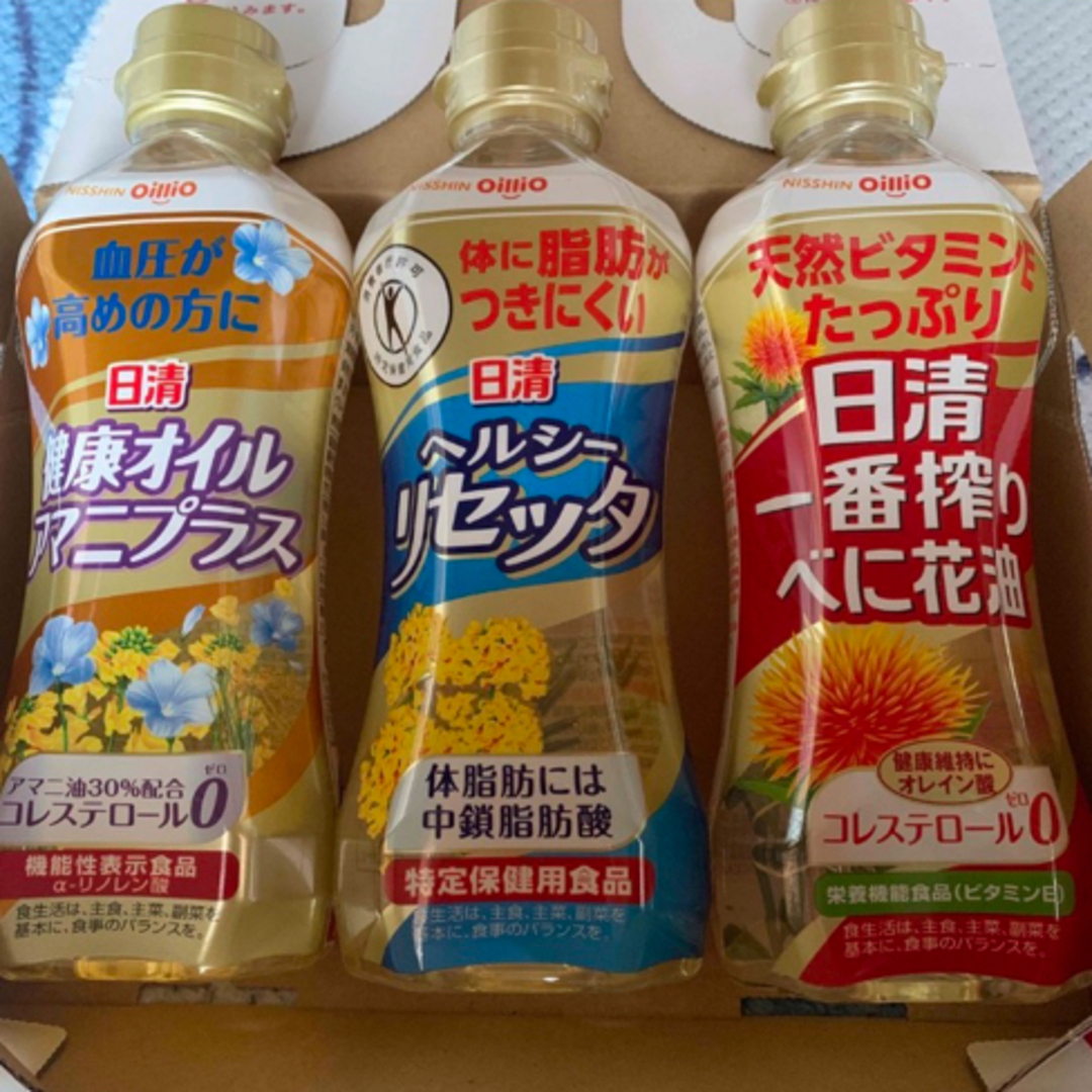 日清食品(ニッシンショクヒン)の日清オイリオ　3種詰め合わせ 食品/飲料/酒の食品(調味料)の商品写真