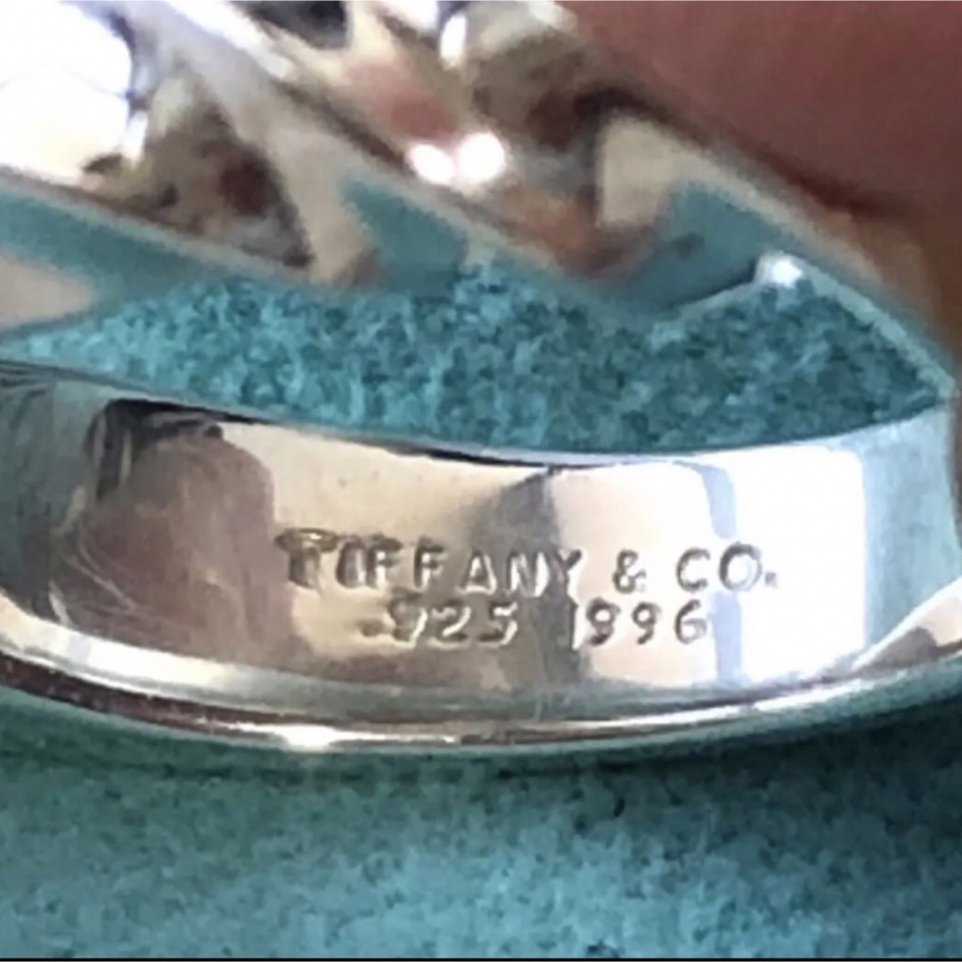 美品 ティファニーツイストリング 1996 幅4.5~5.5mm SV925-