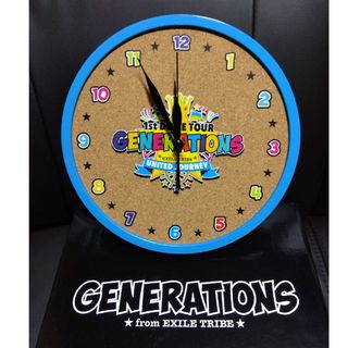 GENERATIONS 2018 壁掛け時計 ピンバッジ付