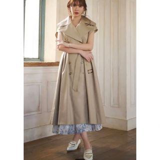 Her lip to - 25(月)まで♡新品Sleeveless Twill Trench Dressの通販