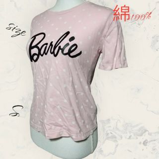 ジーユー(GU)の202 GU×Barlie コラボ商品 薄ピンクドット 半袖 Tシャツ 可愛い(Tシャツ(半袖/袖なし))