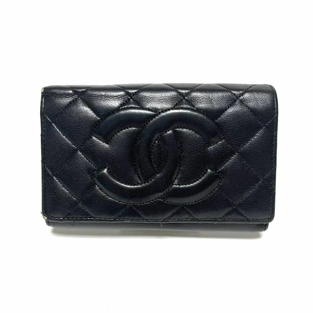 CHANEL - シャネル 3026722 折財布 ココマーク がまぐち 小銭入