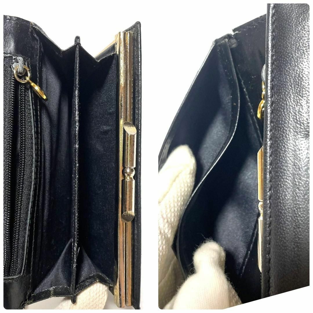 CHANEL(シャネル)のシャネル 3026722 折財布 ココマーク がまぐち 小銭入 ブラック レザー レディースのファッション小物(財布)の商品写真