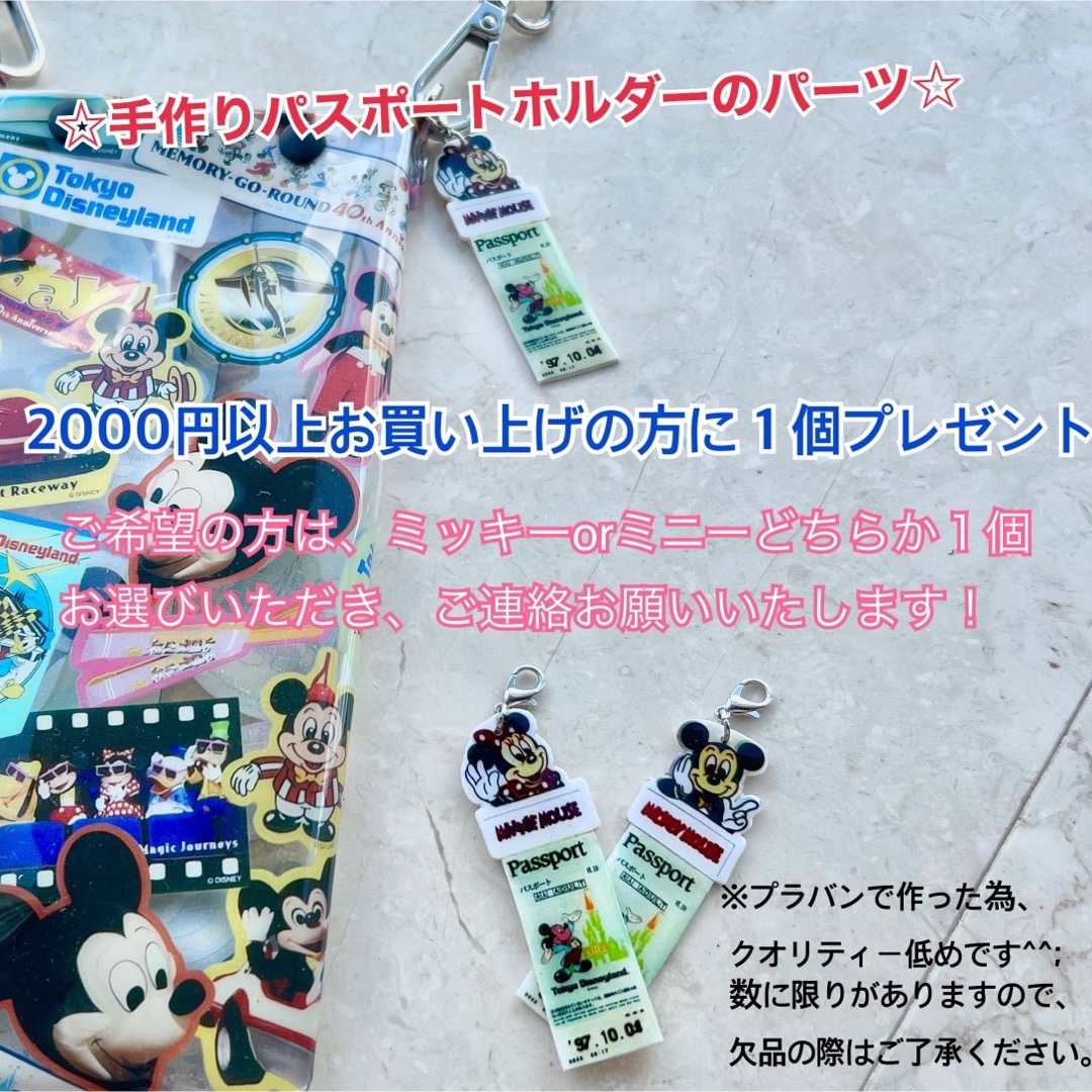 Disney(ディズニー)のディズニー　お土産袋柄　ミニポーチ エンタメ/ホビーのおもちゃ/ぬいぐるみ(キャラクターグッズ)の商品写真