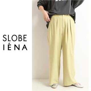 スローブイエナ(SLOBE IENA)のSLOBE IENA PE ツータックワイドパンツ(カジュアルパンツ)