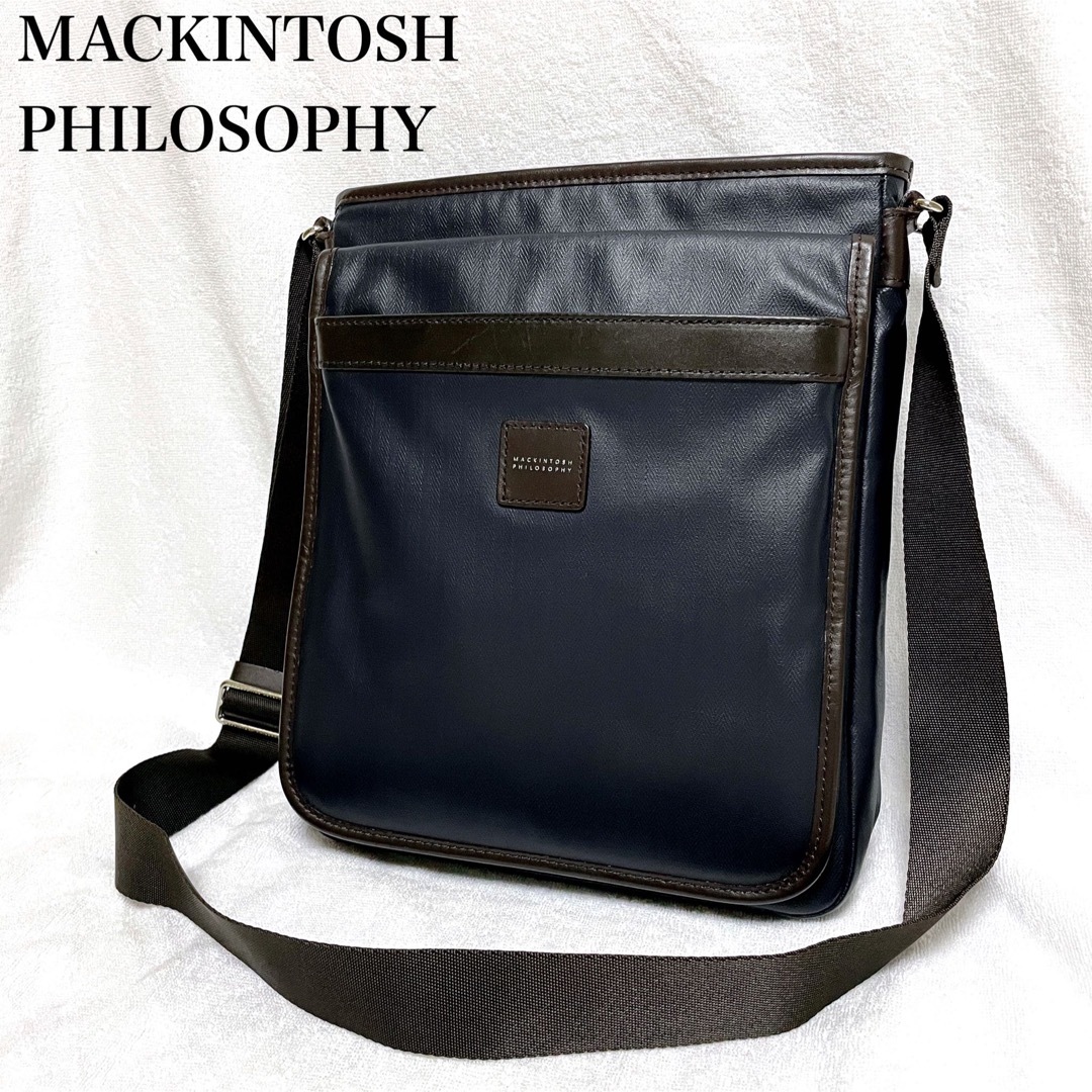 マッキントッシュフィロソフィー 縦型ショルダーバッグ レザー