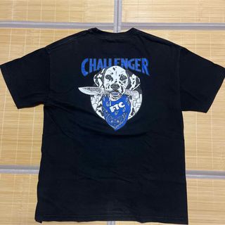 エフティーシー(FTC)の名作　CHALLENGER FTC tシャツ　東京インディアンズ　 XL 黒(Tシャツ/カットソー(半袖/袖なし))