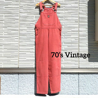 チャンピオン(Champion)の【送料無料・70'S・Vintage】Burgundy Overalls(サロペット/オーバーオール)