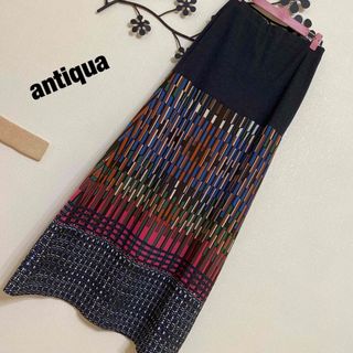 アンティカ(antiqua)のアンティカ antiqua チューブトップ 切り替えワンピース(ロングワンピース/マキシワンピース)