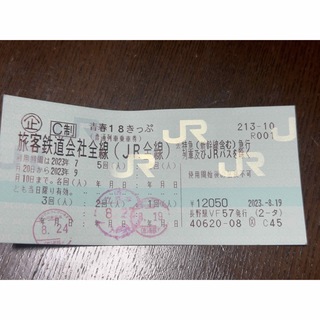 青春18きっぷ　2回(鉄道乗車券)