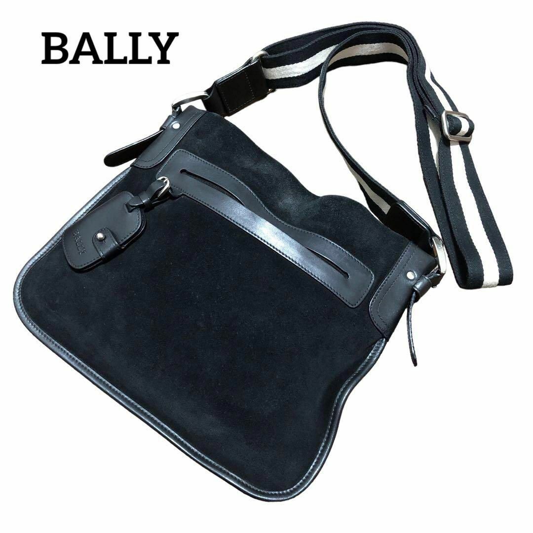 BALLY バリー ショルダーバッグ スウェード ブラック メンズ レディース | フリマアプリ ラクマ