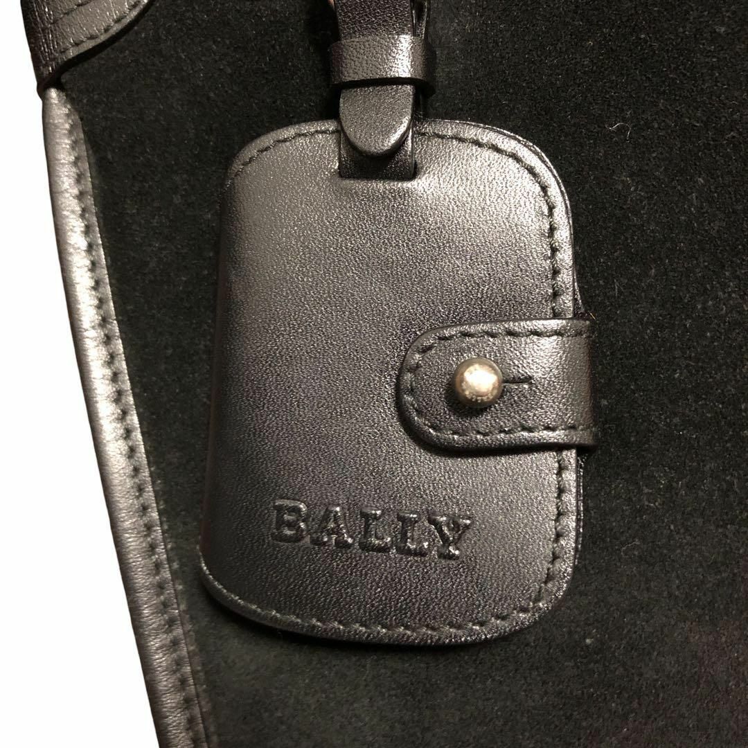 BALLY バリー ショルダーバッグ スウェード ブラック メンズ レディース