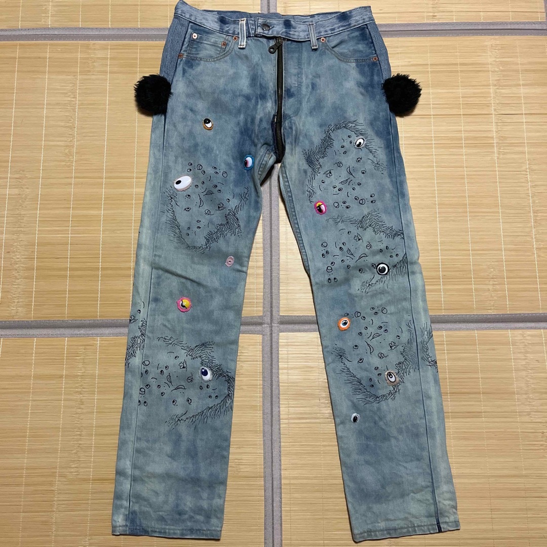 HIRO KIDILL 目玉　デニム　パンツ　DENIM リメイク　levi's