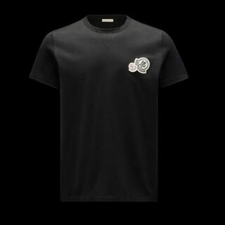 モンクレール(MONCLER)のMONCLER モンクレール ダブルフェルトロゴ Tシャツ L(Tシャツ/カットソー(半袖/袖なし))