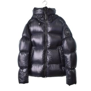 カナダグース(CANADA GOOSE)のカナダグース ブラックレーベル クロフトンパッファー ダウンジャケット M 黒(ダウンジャケット)