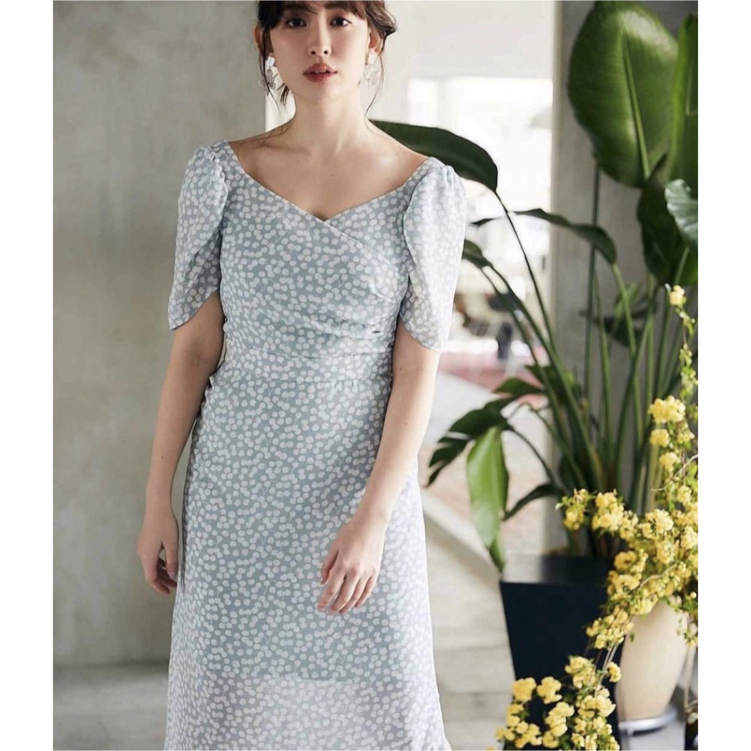 Cherry Pattern Cache-Coeur One-Piece - ロングワンピース/マキシ