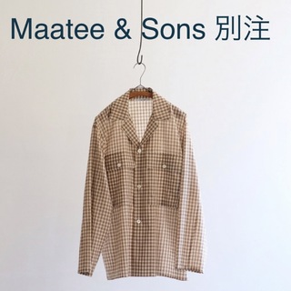 コモリ(COMOLI)のMaatee and Sons Ex "H" Wool Shirt 柿乃葉別注(シャツ)