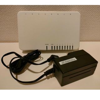 エレコム(ELECOM)のエレコムスイッチングハブEHC-F08PA-JW(PC周辺機器)