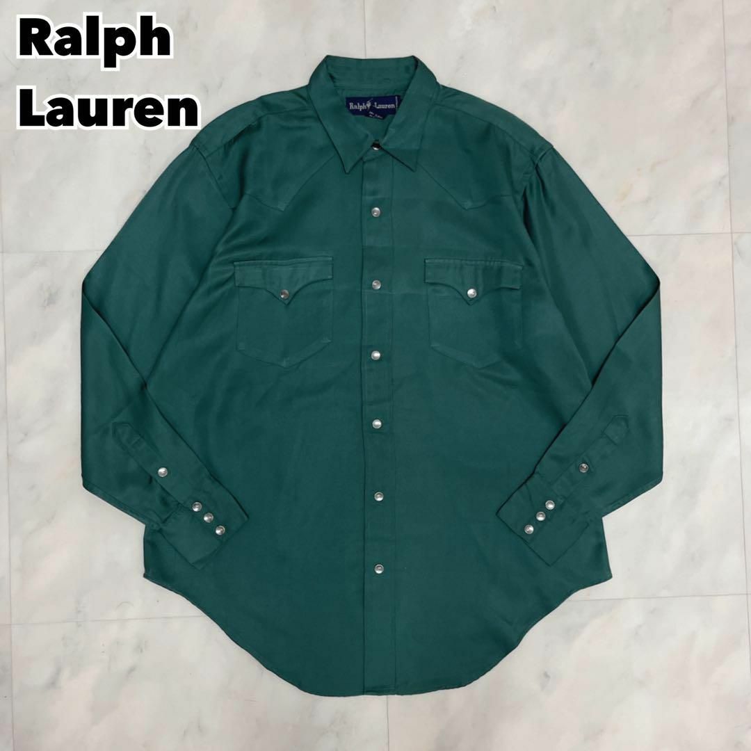 90s Ralph Lauren ラルフローレン ウエスタンシャツ レーヨン | フリマアプリ ラクマ