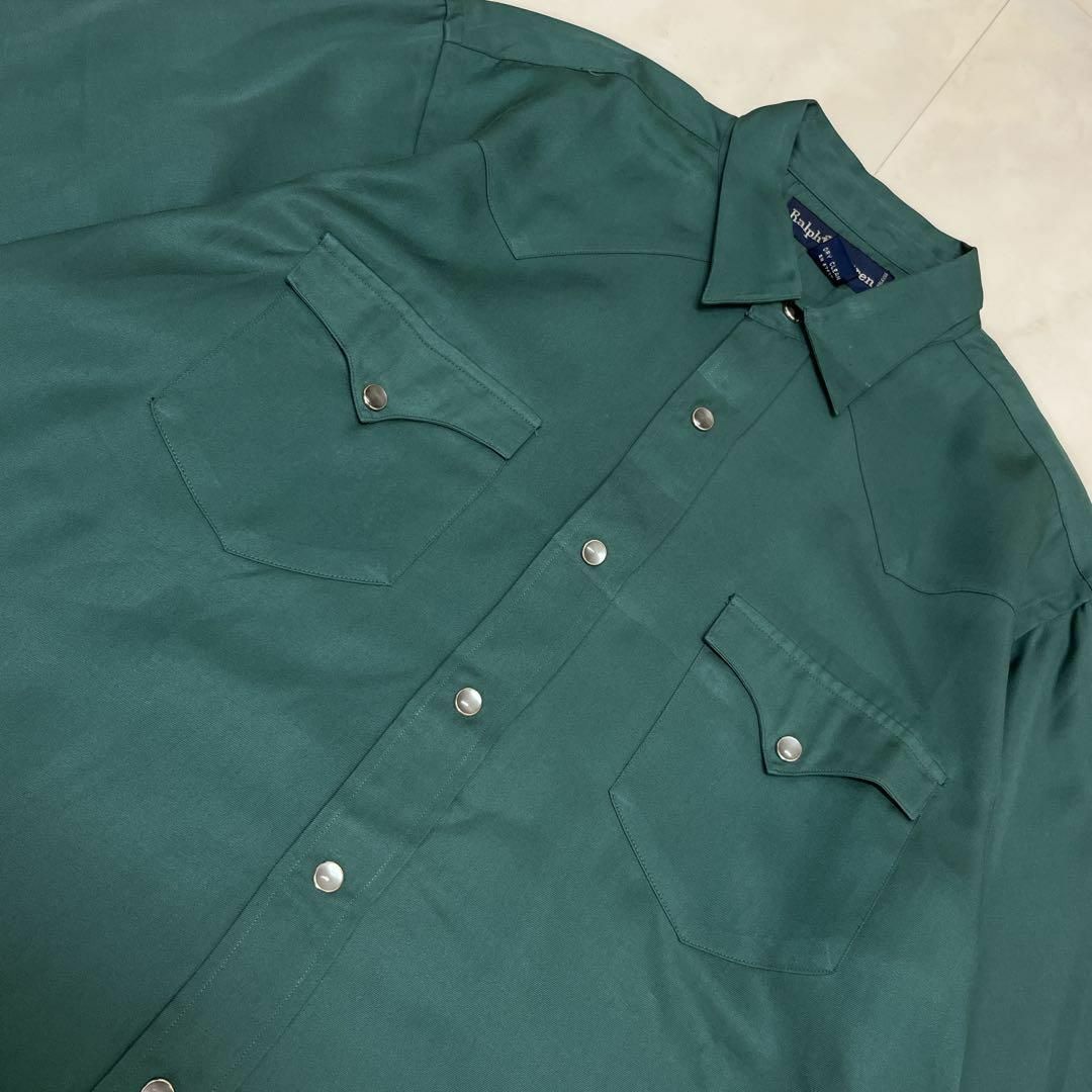 90s Ralph Lauren ラルフローレン ウエスタンシャツ レーヨン