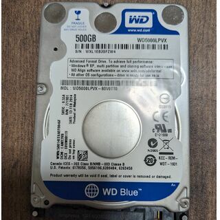 ウェスタンデジタル(Western Digital)の【中古・送料込】WD HDD Blue 2.5インチ（内蔵型） 500GB (PCパーツ)