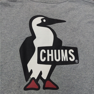 チャムス(CHUMS)のCHUMS　Tシャツ　レディース　L　グレー(Tシャツ(半袖/袖なし))