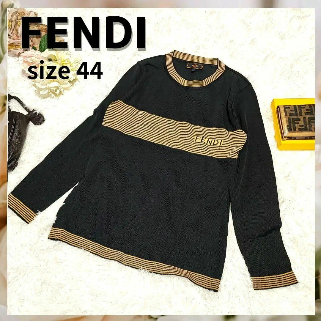 FENDI - FENDI【44】フェンディ トップス 長袖シャツ ネイビー ...