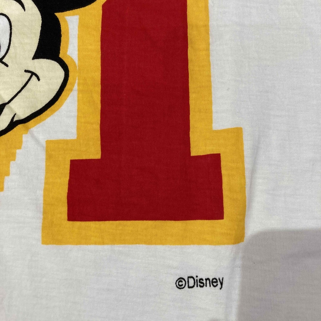 Disney(ディズニー)のデッドストック Disney Mickey Mouse Tシャツ　当時物 レディースのトップス(Tシャツ(半袖/袖なし))の商品写真