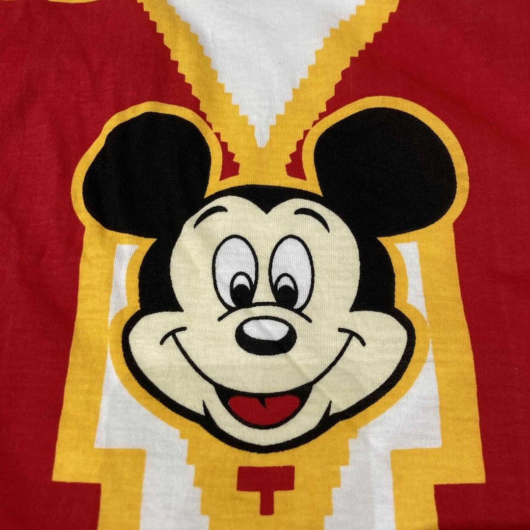 Disney(ディズニー)のデッドストック Disney Mickey Mouse Tシャツ　当時物 レディースのトップス(Tシャツ(半袖/袖なし))の商品写真