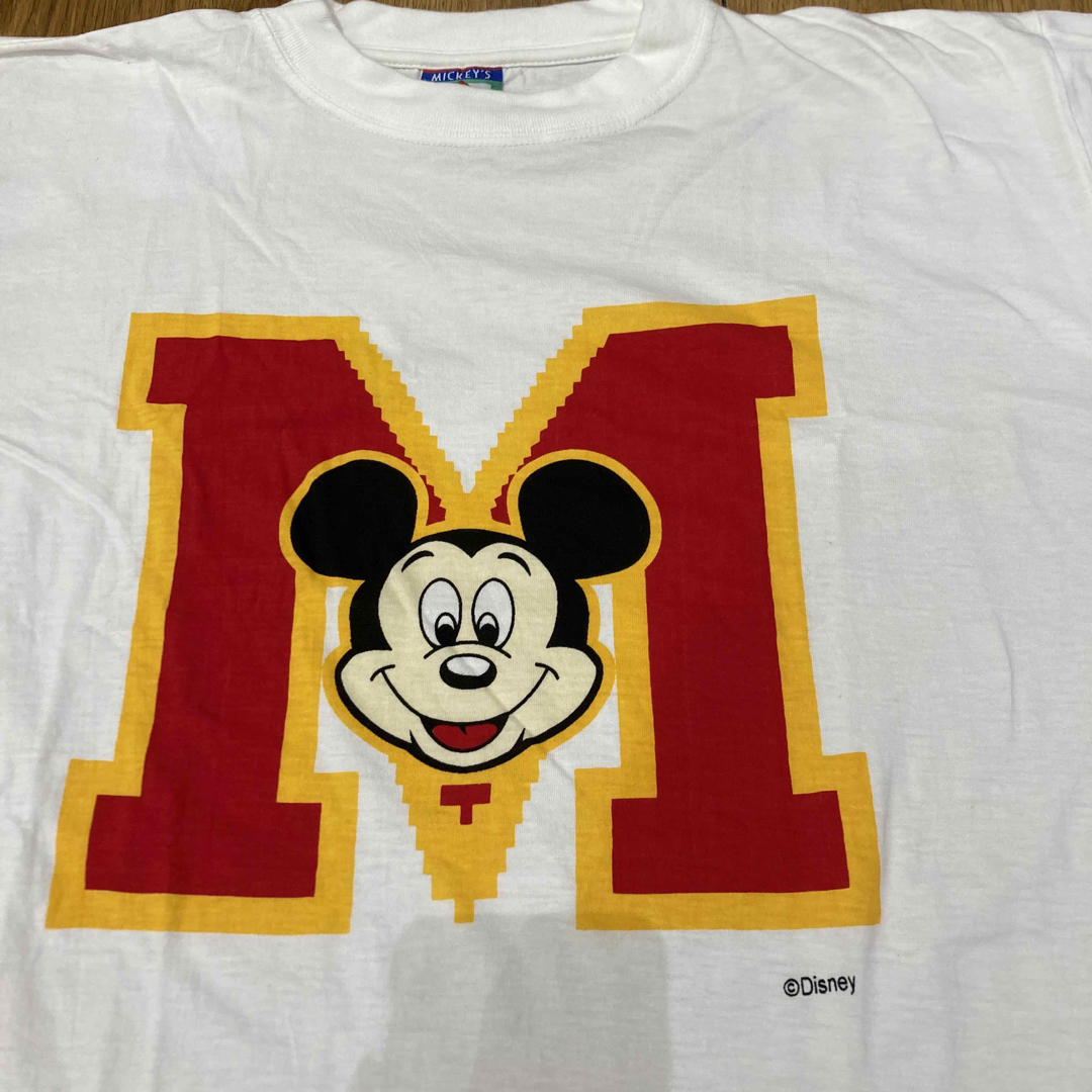 Disney(ディズニー)のデッドストック Disney Mickey Mouse Tシャツ　当時物 レディースのトップス(Tシャツ(半袖/袖なし))の商品写真
