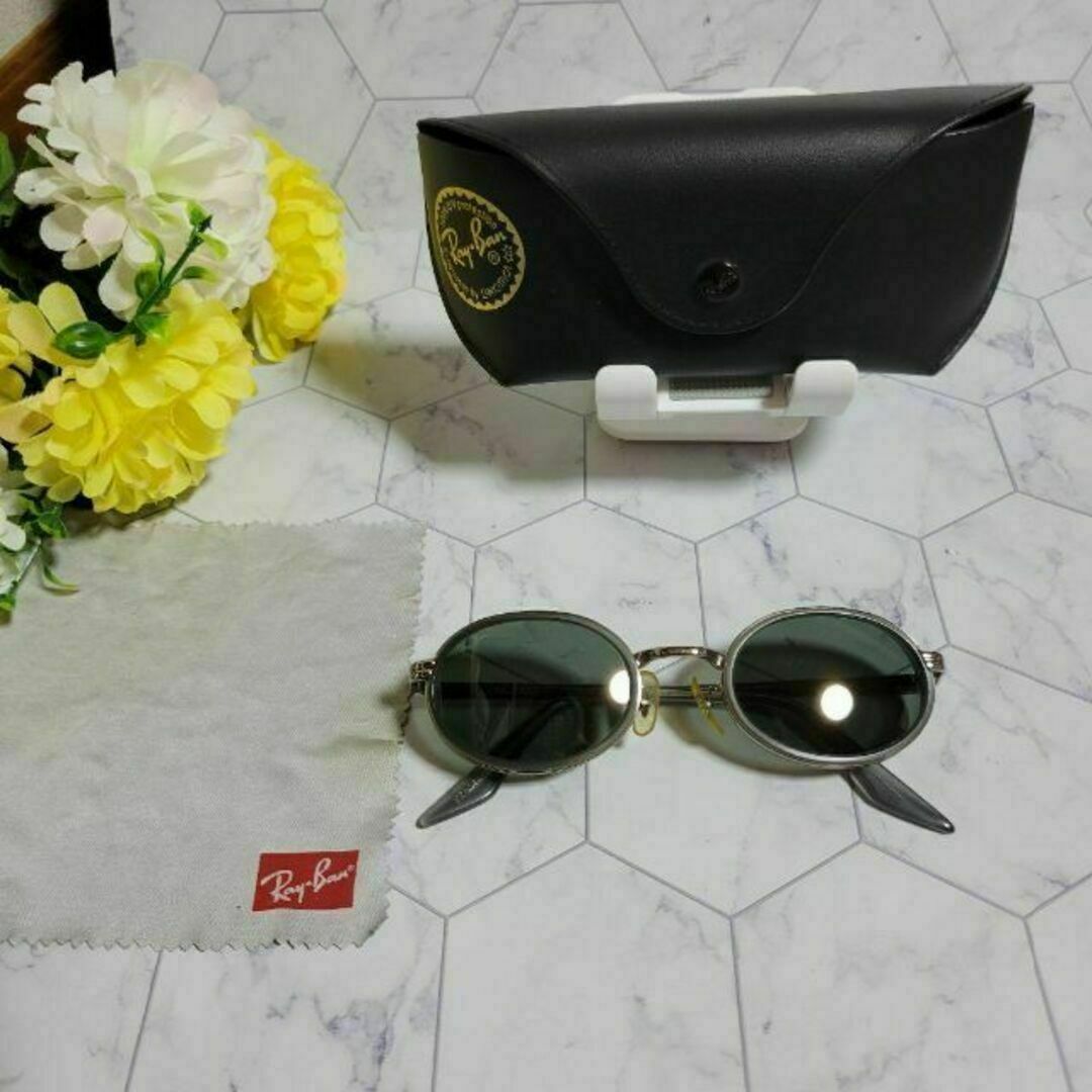 レイバン シルバー×グレー かっこいい サングラス メガネ コンパクト