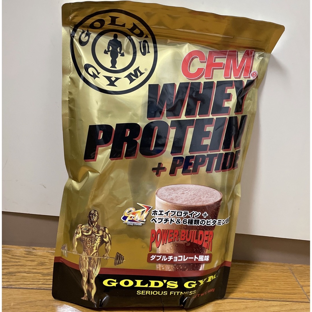 ゴールドジム(GOLD'S GYM) CFMホエイプロテイン ダブルチョコレート風味 900g