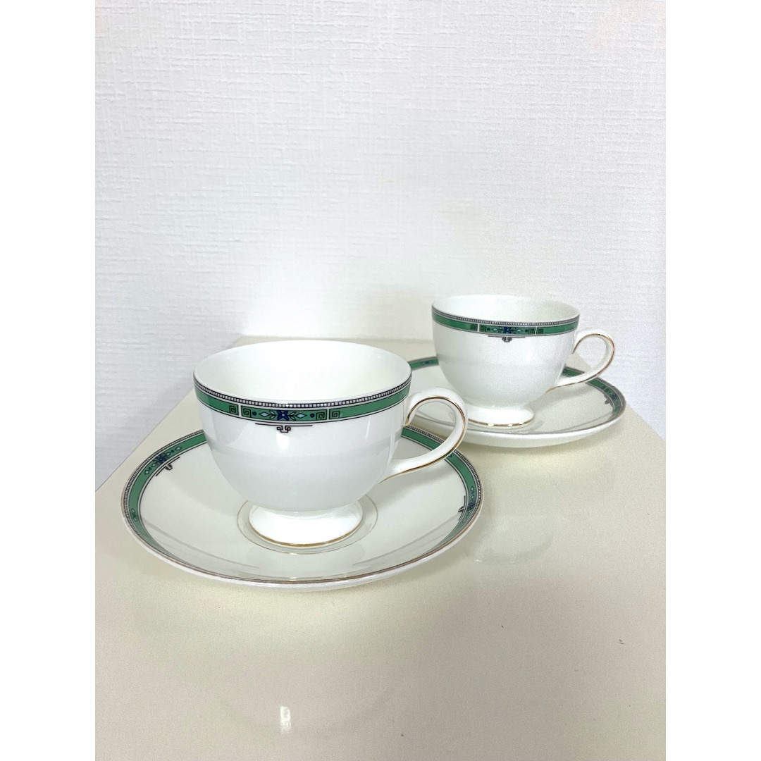 WEDGWOOD Bone China JADEカップ＆＋ソーサー2組セット