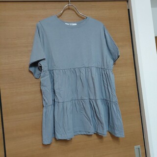 シマムラ(しまむら)の新品　ティアードチュニックTシャツ(Tシャツ(半袖/袖なし))
