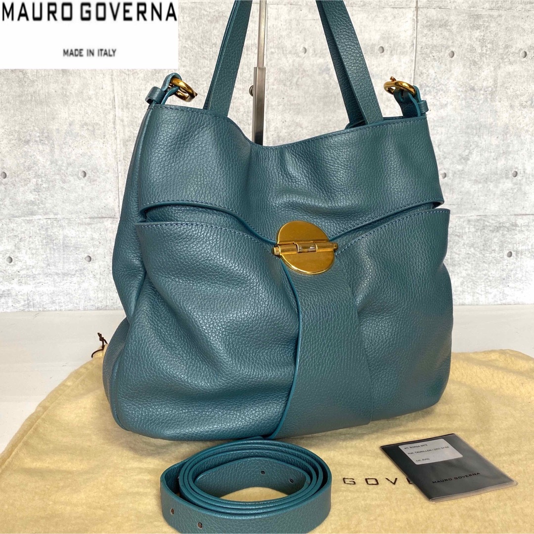 【極美品】MAURO GOVERNA BORSA5475 2WAY トートバッグ