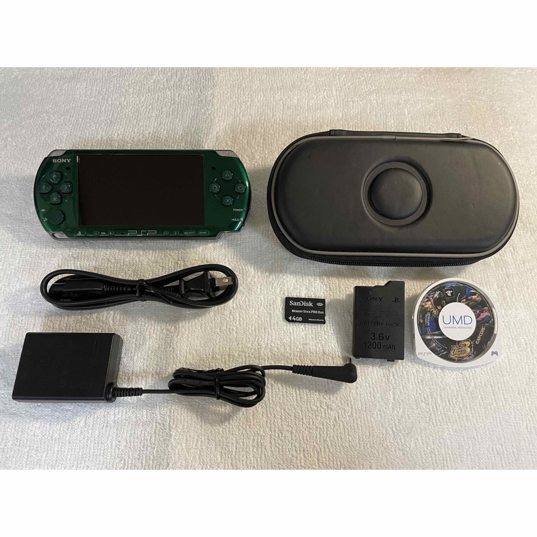 ☆良品☆ PSP-3000 スピリティッドグリーン 希少カラー - 通販