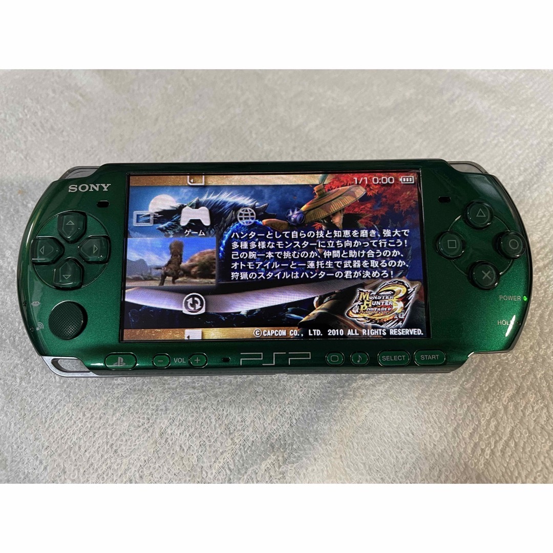 ☆良品☆ PSP-3000 スピリティッドグリーン 希少カラー - 通販