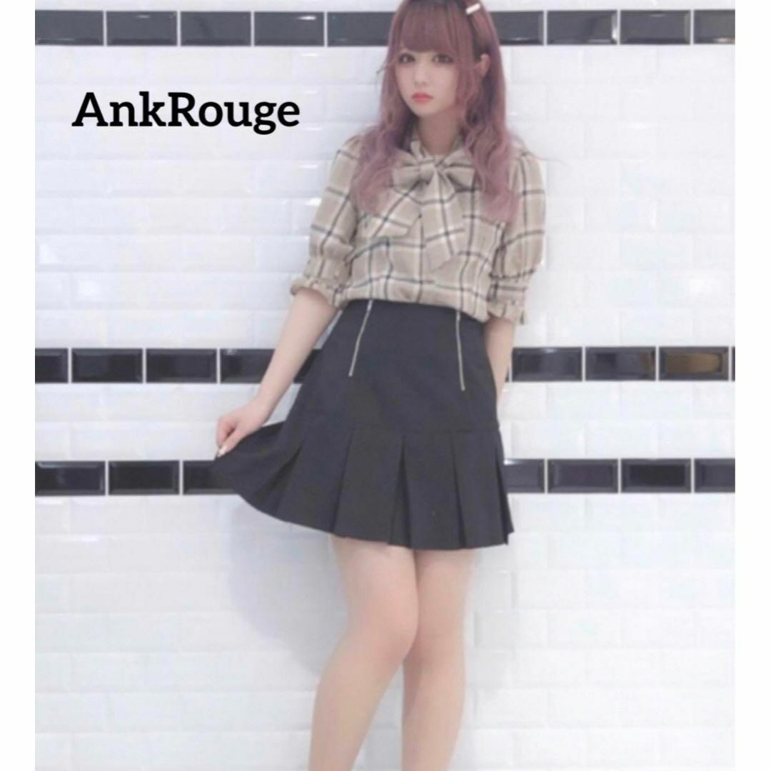 Ank Rouge(アンクルージュ)のアンクルージュ【AnkRouge】フレアタックスカート レディースのスカート(ミニスカート)の商品写真