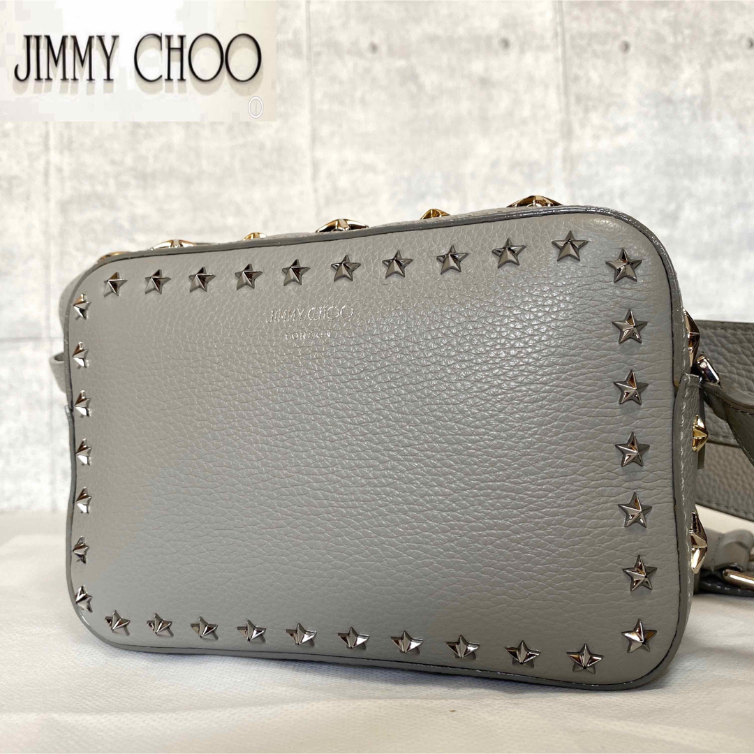 JIMMY CHOO(ジミーチュウ)の【美品】JIMMY CHOO PEGASI グレー CAMERAショルダーバッグ レディースのバッグ(ショルダーバッグ)の商品写真