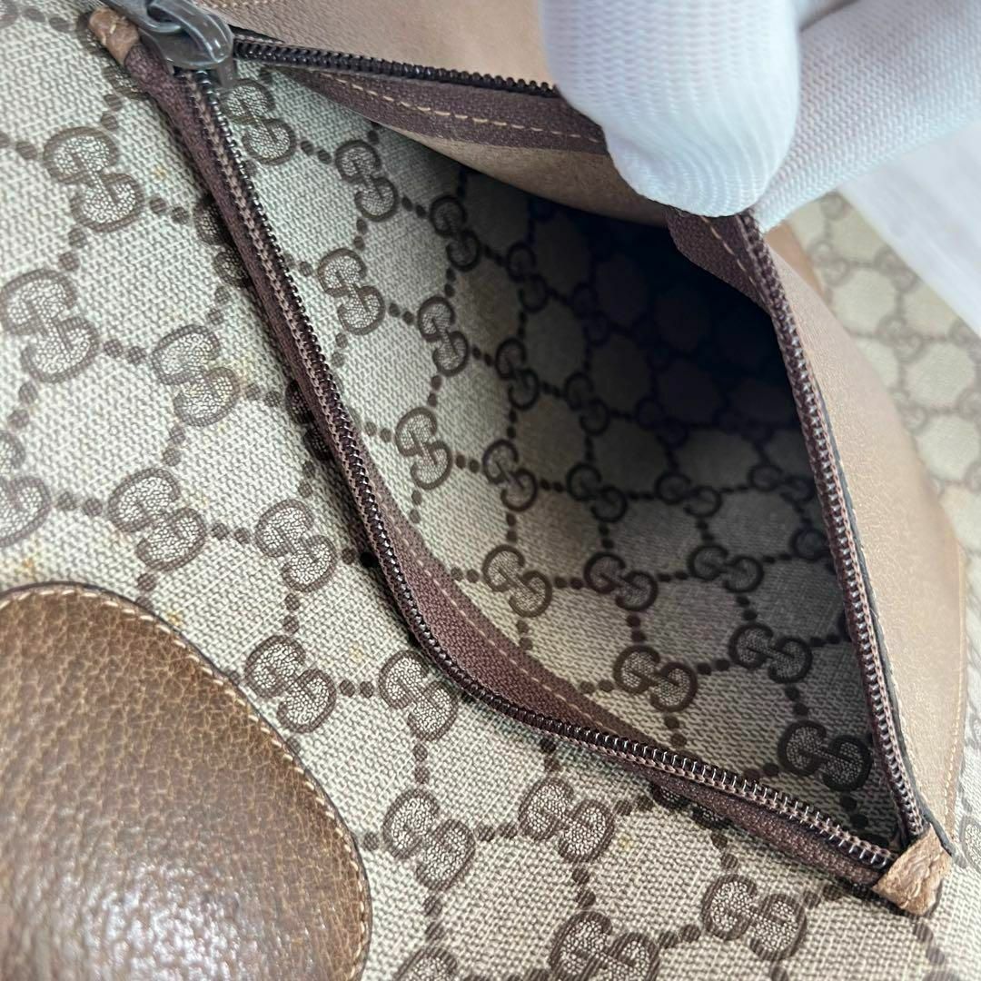 Gucci - A4収納 オールドグッチ GG キャンバス トートバッグ 縦長