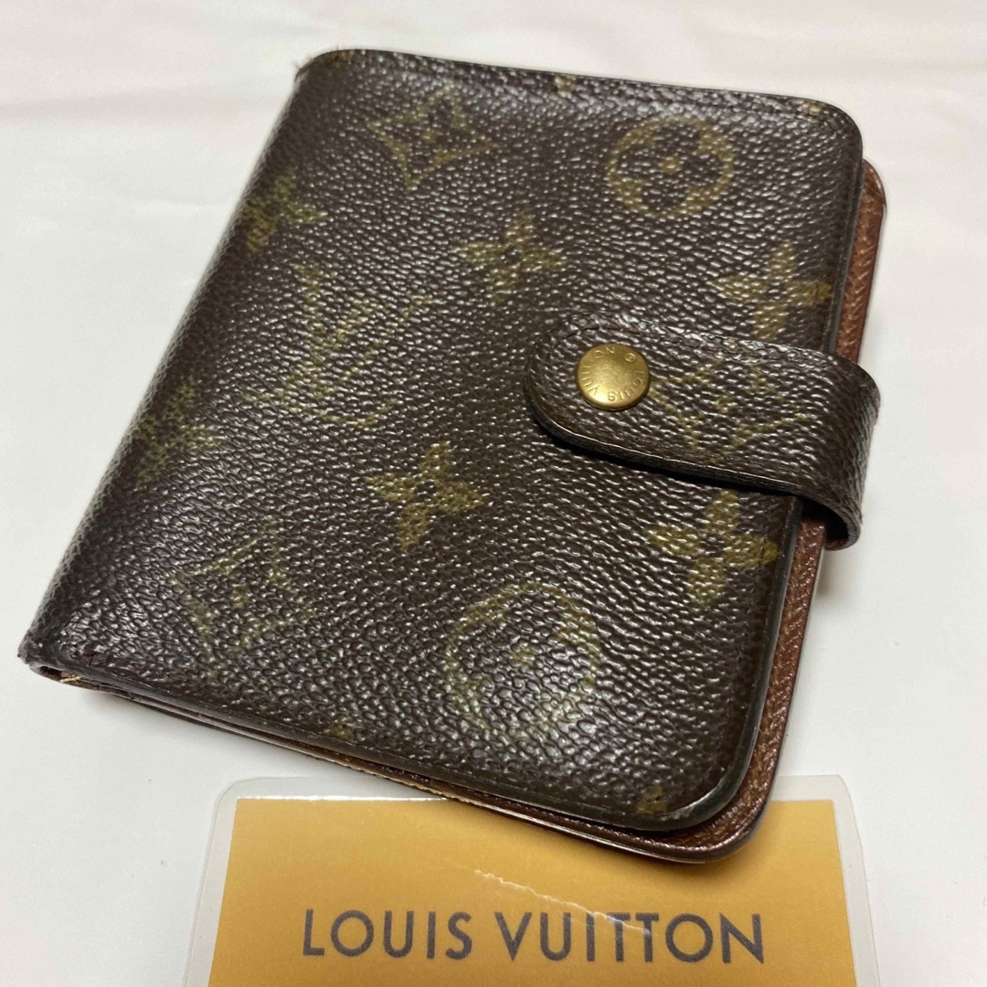 LOUIS VUITTON モノグラム 二つ折り財布 コンパクトジップ
