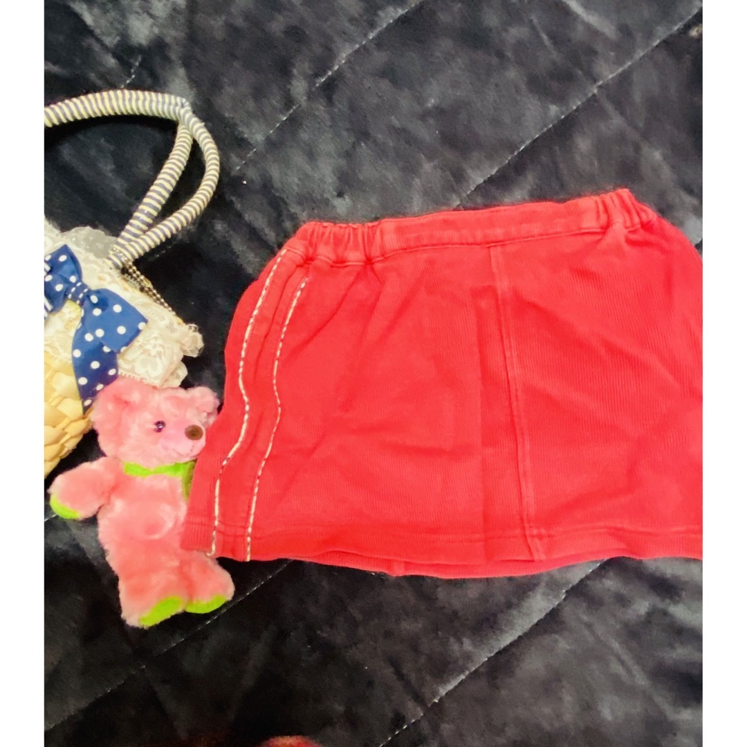 BURBERRY(バーバリー)のバーバリー　女の子　スカート　赤　80 キッズ/ベビー/マタニティのベビー服(~85cm)(スカート)の商品写真