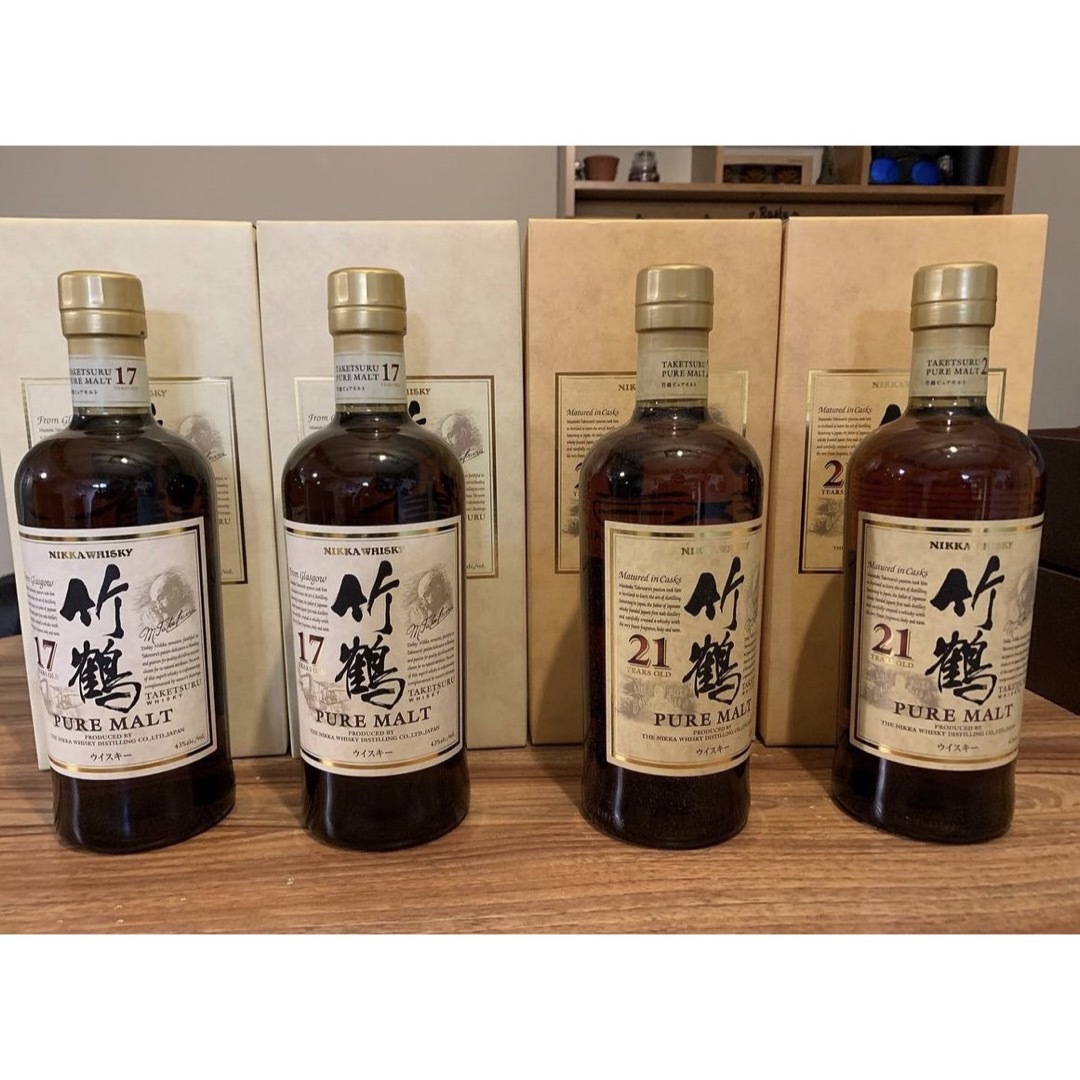 食品/飲料/酒山崎12年♡と竹鶴17年合計4本セット